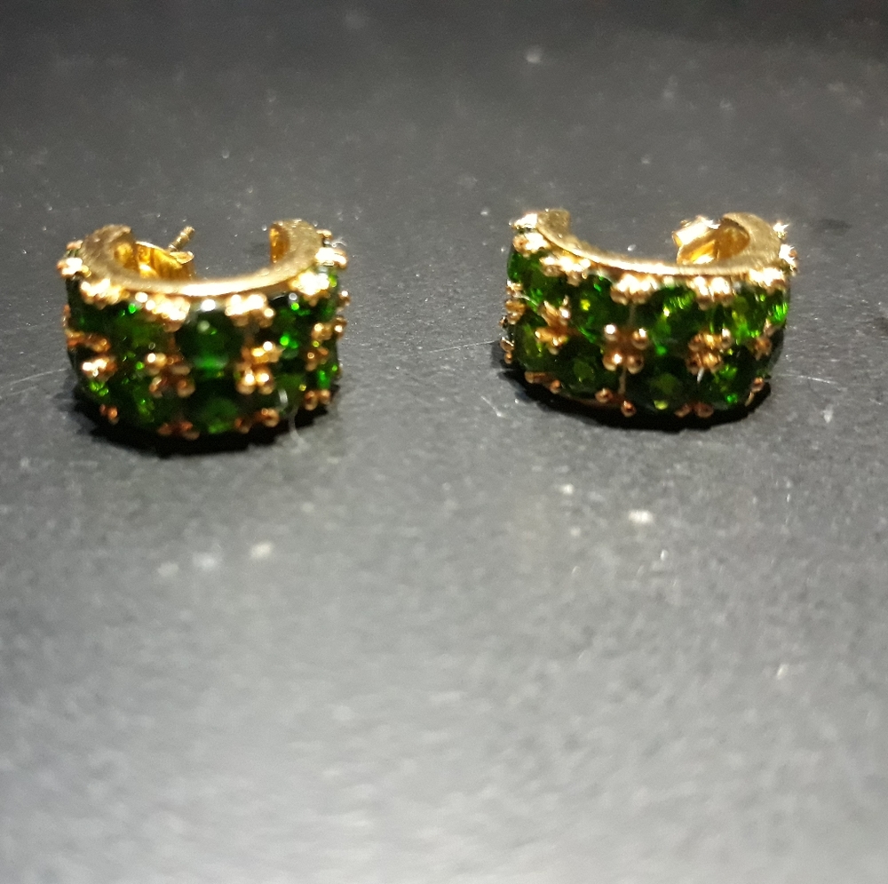 Chrome Diopside Earrings b5